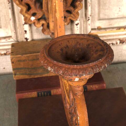 #53425 Large Cast Iron Candle Holder Wall Sconce image 3