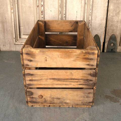 #53427 Antique Slat Wood Storage Crate image 4