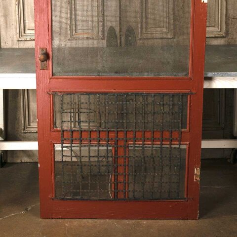 #53439 36x90 Salvaged Antique Wood Screen Door image 8