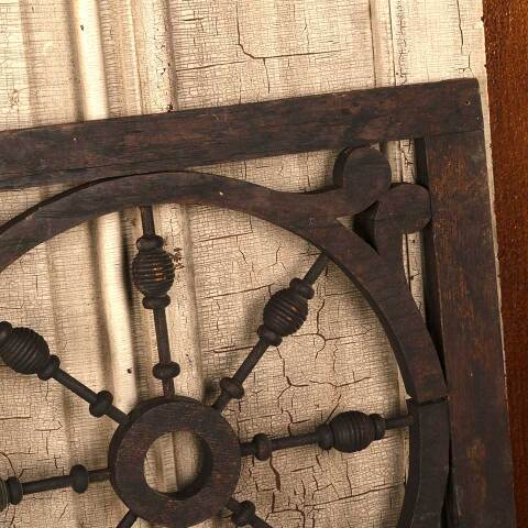 #53442 Antique Interior Oak Stick & Ball Panels image 7