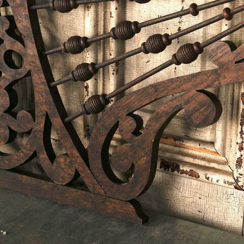 #53442 Antique Interior Oak Stick & Ball Panels image 8