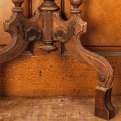 #53444 29x33 Repurposed Victorian Parlor Table image 5