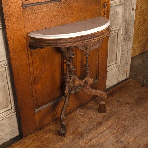 #53444 29x33 Repurposed Victorian Parlor Table image 7