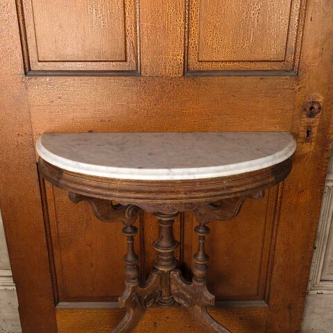 #53445 29x33 Repurposed Victorian Parlor Table image 4