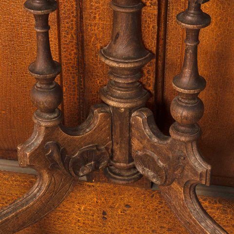 #53445 29x33 Repurposed Victorian Parlor Table image 7