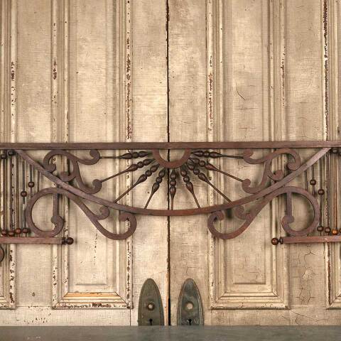 #53450 Antique Interior Wood Stick & Ball Spandrel image 2