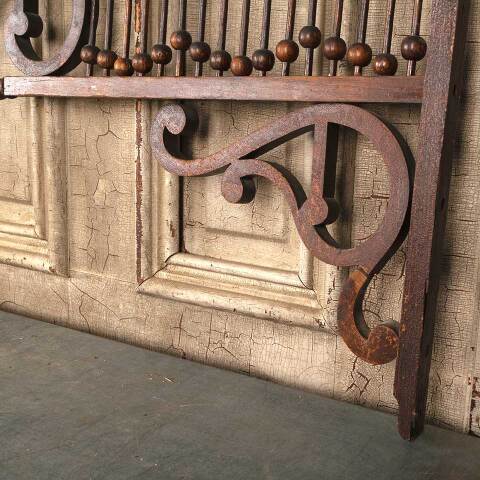 #53450 Antique Interior Wood Stick & Ball Spandrel image 8