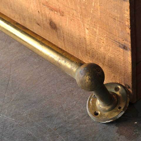 #53451 Salvaged Antique Metal Bathroom Towel Bar image 3