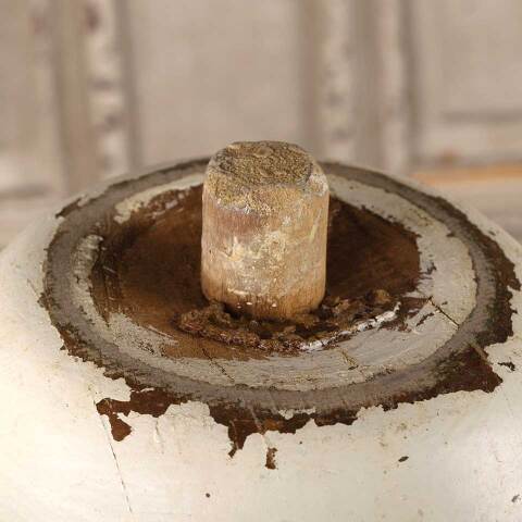 #53458 Antique Turned Wood Stair Newel Post Finial image 4