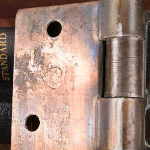 #53504 Antique Offset Half Mortise Butterfly Hinge image 3