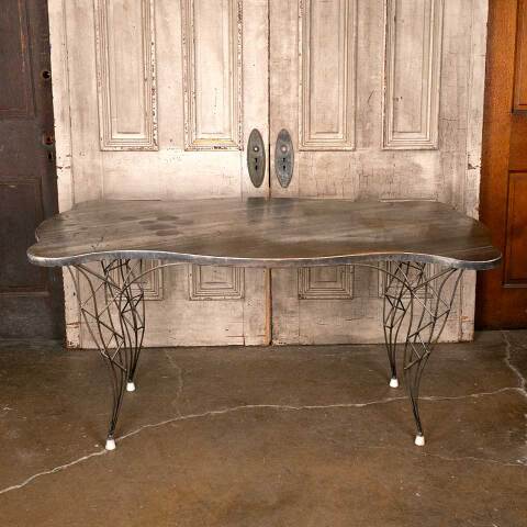 #53509 Artist Made Contemporary Metal Table / Desk image 2