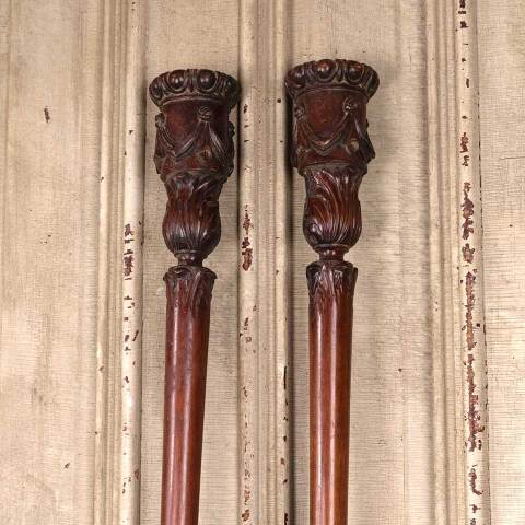 #53600 Salvaged Antique Walnut Furniture Posts image 2