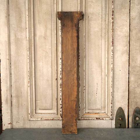 #53602 Antique Oak Fireplace Mantel Fluted Pilaster image 6