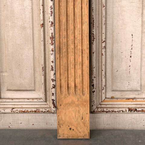 #53604 Antique Oak Fireplace Mantel Fluted Pilaster image 2