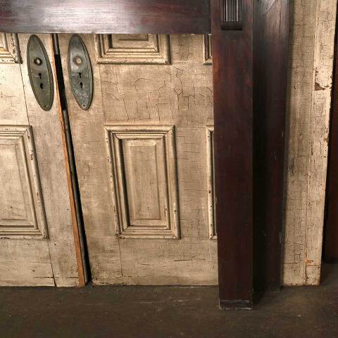 #53614 Antique Fireplace Mantel w/ Mirror image 6