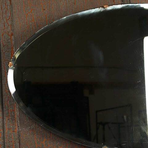 #53616 30x14 Antique Beveled Glass Oval Mirror image 2