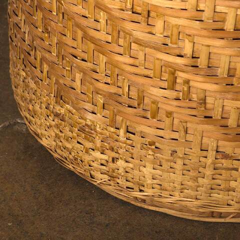 #53617 22x22 Large Hand Woven Cylindrical Basket image 5