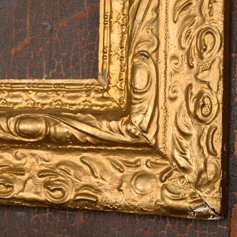 #53634 27x23 Ornate Antique Wood Picture Frame image 4