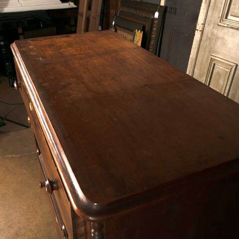 #53641 42x39 Antique Walnut 4 Drawer Dresser image 6