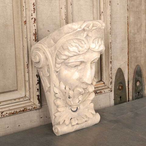 #53697 Cast Plaster Star Lady Head Corbel Bracket image 3