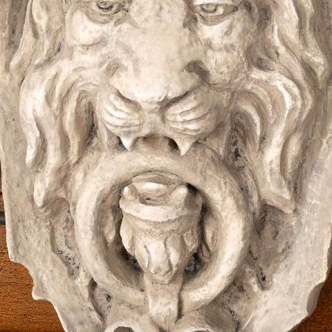 #53702 Cast Plaster Lion Door Knocker Wall Plaque image 4
