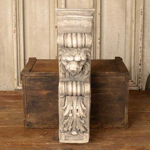#53710 Cast Plaster Lion Bracket Wall Hanging image 2