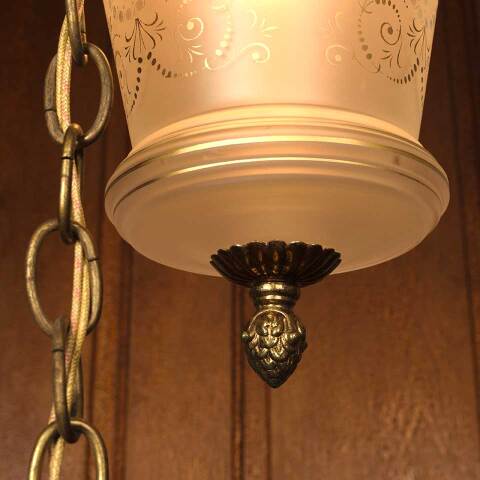 #53713 Salvaged Vintage Swag 2 Light Fixture image 5
