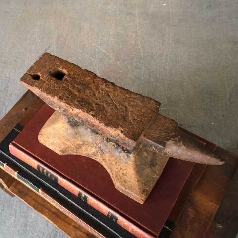 #53716 Small Antique Bench Top Cast Iron Anvil image 3