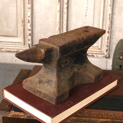 #53716 Small Antique Bench Top Cast Iron Anvil image 4