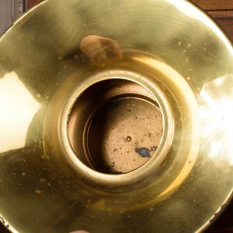 #53718 10" Vintage Brass Cuspidor Spittoon image 3