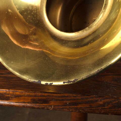 #53718 10" Vintage Brass Cuspidor Spittoon image 4