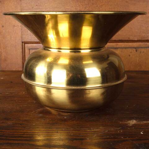 #53718 10" Vintage Brass Cuspidor Spittoon image 5