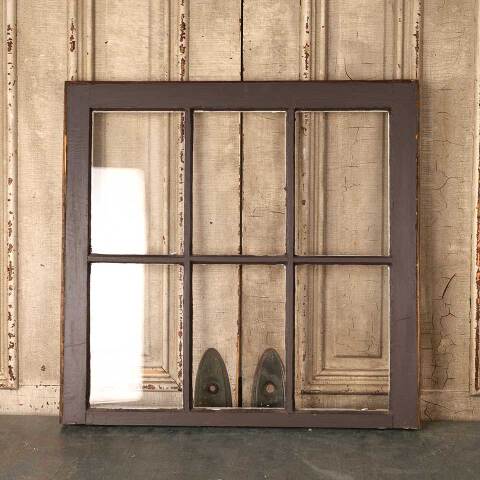 #53724 28x28 Antique Wood Divided 6 Lite Window image 5