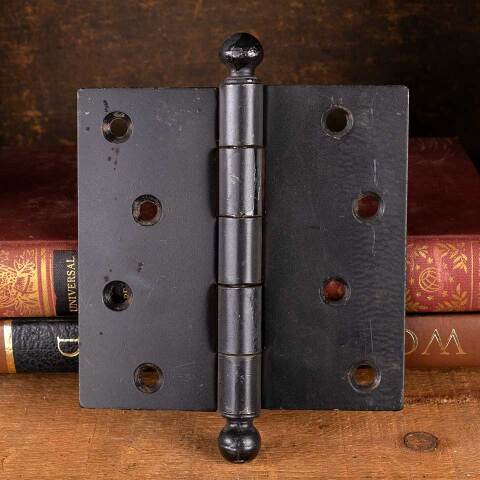 #53731 4 1/2" Salvaged Steel Door Hinge Hardware image 2