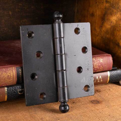 #53731 4 1/2" Salvaged Steel Door Hinge Hardware image 3