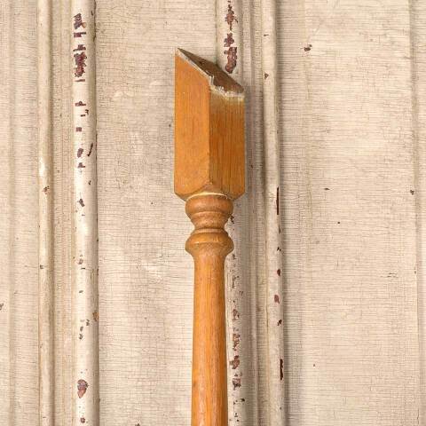 #53765 Antique Turned Oak Wood Staircase Baluster image 2