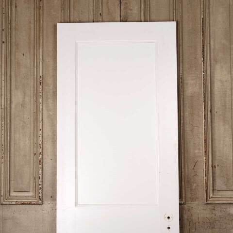 #53776 28x77 Salvaged Painted 2 Panel Interior Door image 2