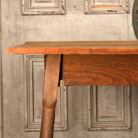 #53785 30x48 Antique Pine Wood Table image 3