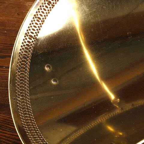 #53817 Vintage Metal Fireside Log Holder Basket image 3