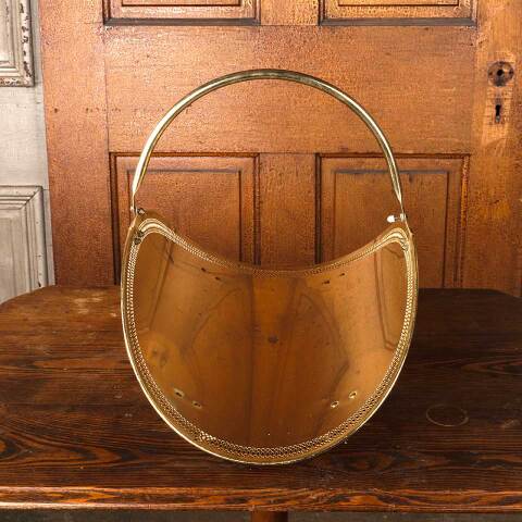 #53817 Vintage Metal Fireside Log Holder Basket image 4