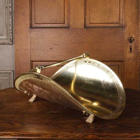 #53817 Vintage Metal Fireside Log Holder Basket image 7