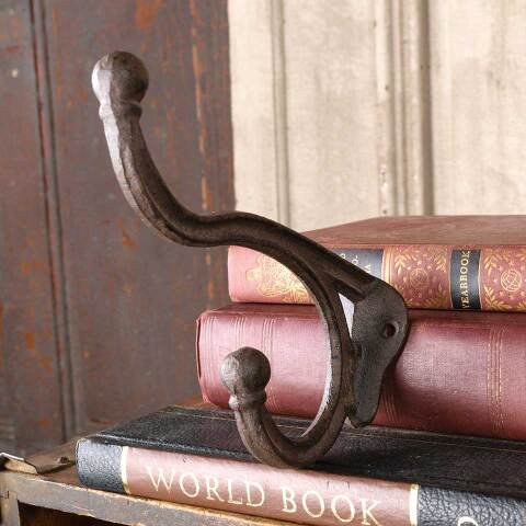 #53829 Salvaged Antique Cast Iron Coat & Hat Hook image 8