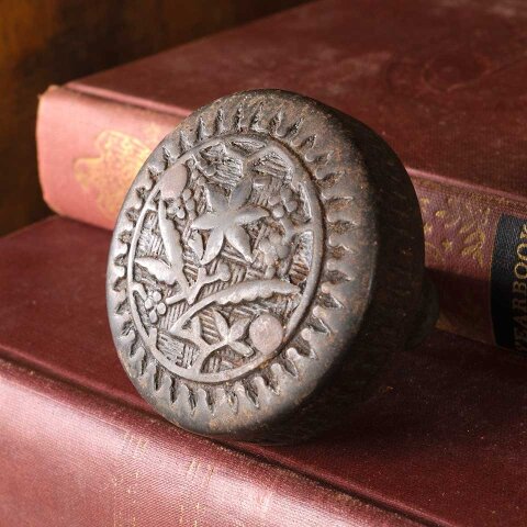 #53840 Antique Cast Iron Sargent Doorknob Hardware image 3