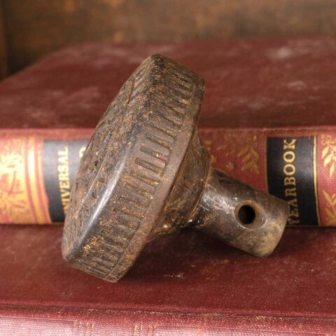#53840 Antique Cast Iron Sargent Doorknob Hardware image 4