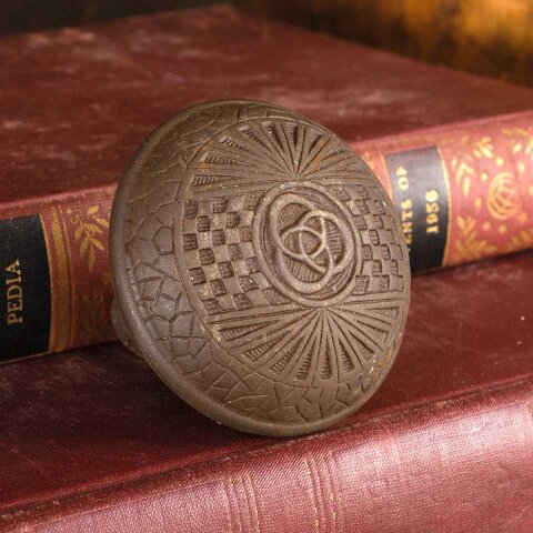 #53842 Antique Mallory Wheeler Doorknob Hardware image 2