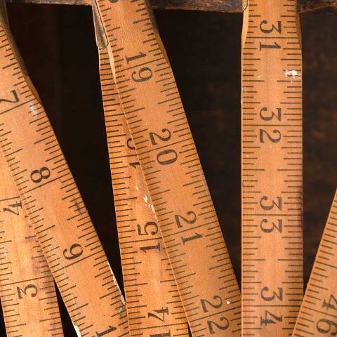 #53895 Antique Folding Wood Carpenter's Ruler image 5