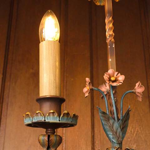 #53898 Vintage 2 Bulb Chandelier Light Fixture image 6