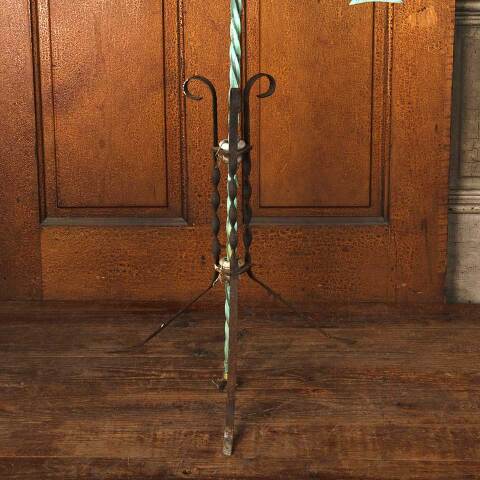 #53904 Antique Lightning Rod & Wrought Iron Stand image 5
