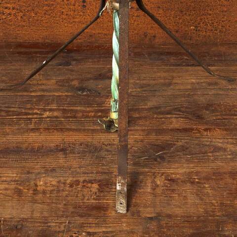 #53904 Antique Lightning Rod & Wrought Iron Stand image 6