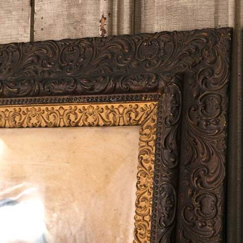 #53969 26x30 Antique Wood & Gesso Picture Frame image 3